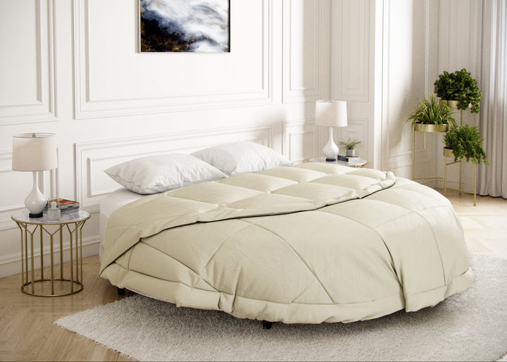 Round comforter #color_ivory