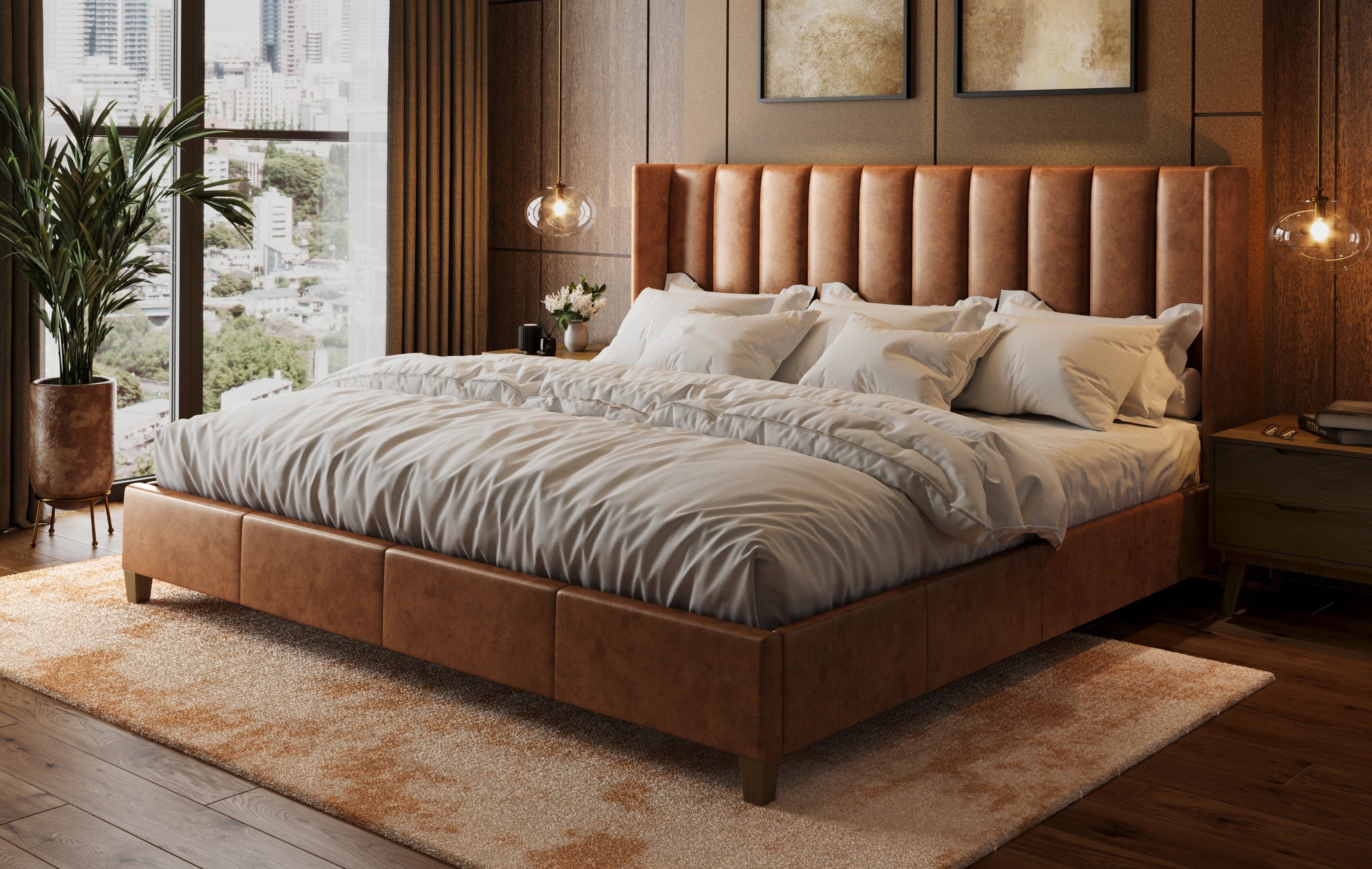 Leather Bed Frame Hero