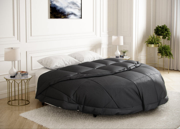 Round comforter #color_smoke