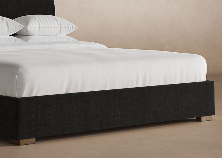 Wave Bed Frame in onyx #color_onyx
