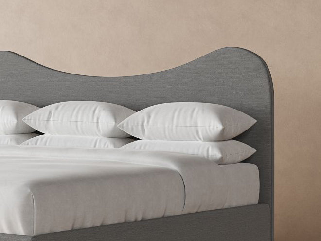 Wave Bed Frame in slate #color_slate