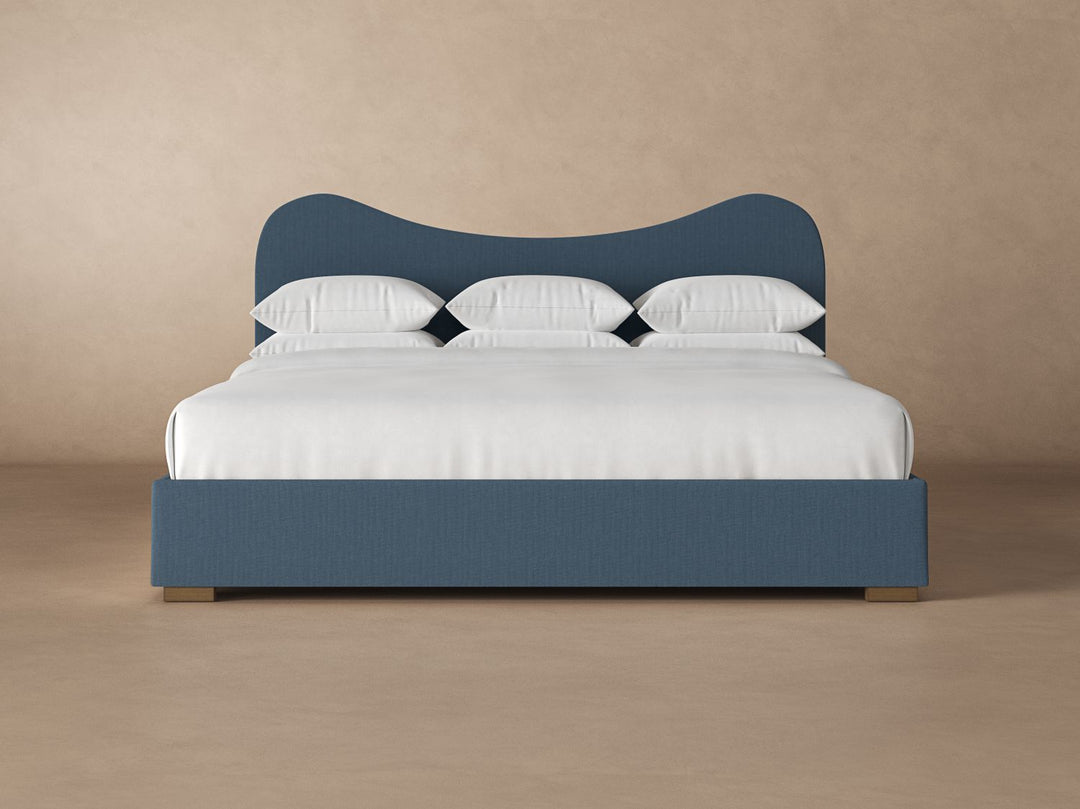 Wave Bed Frame in Steel#color_steel