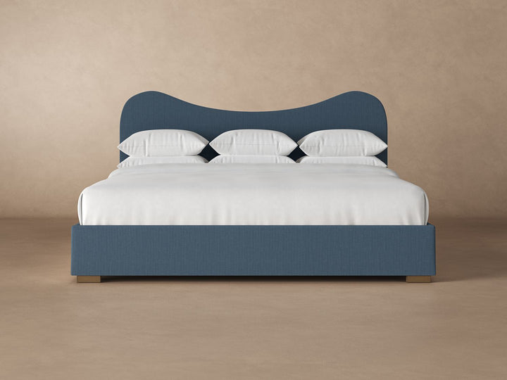 Wave Bed Frame in Steel#color_steel