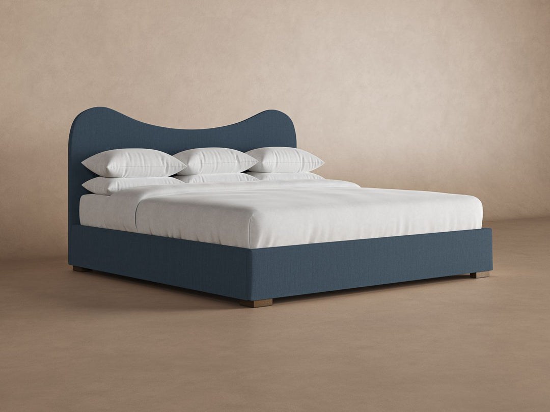 Wave Bed Frame in Steel#color_steel