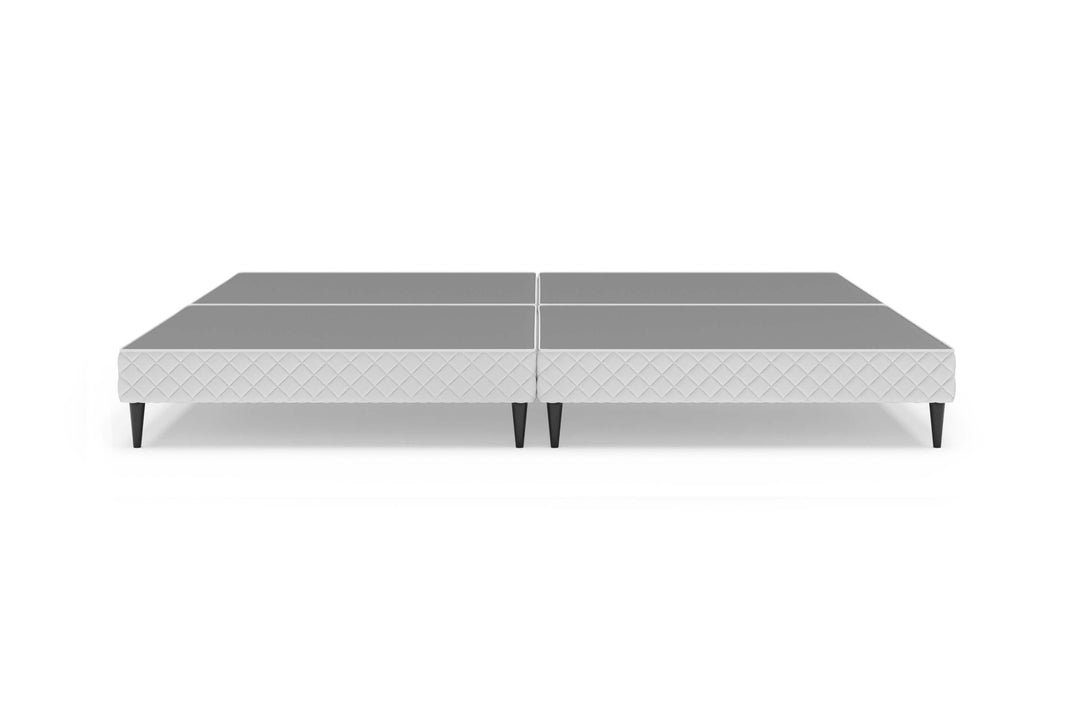 Front view of platform bed frame without mattress